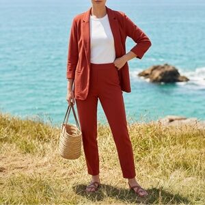 Maurices Women's Terracotta Blazer Sz M